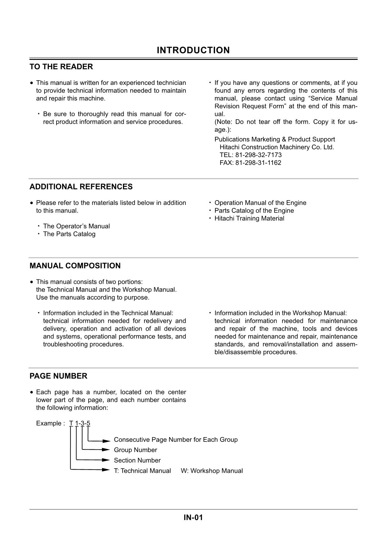 Manual de servicio y reparación de la excavadora Hitachi ZX30U-2 ZX35U-2