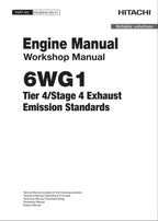 Hitachi 6WG1 Wheel Loader Engine Manual Workshop Manual