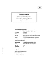 Liebherr A934 C ERC HD Litronic High Rise Excavator Operators manual