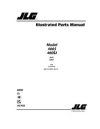 JLG 400S 460SJ Boom Lift Parts Catalog Manual 31219193
