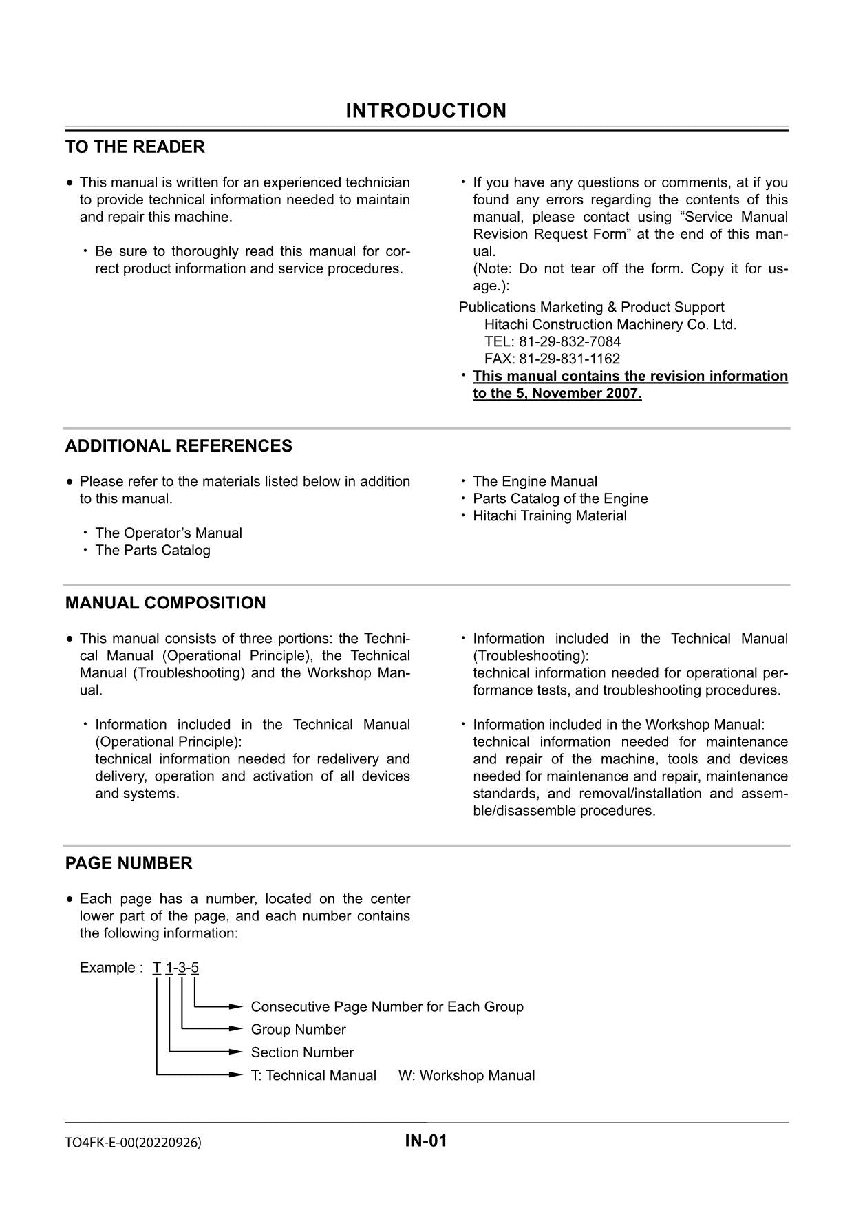 Hitachi ZW100-G ZW120-G Wheel Loader Technical Manual Operational Principle