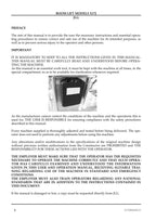 JLG X17J Compact Crawler Boom Maintenance Operation Operators Manual