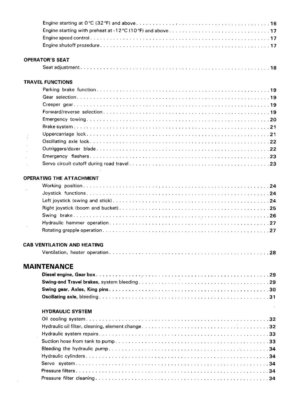 Liebherr A900 B Excavator  Operators manual
