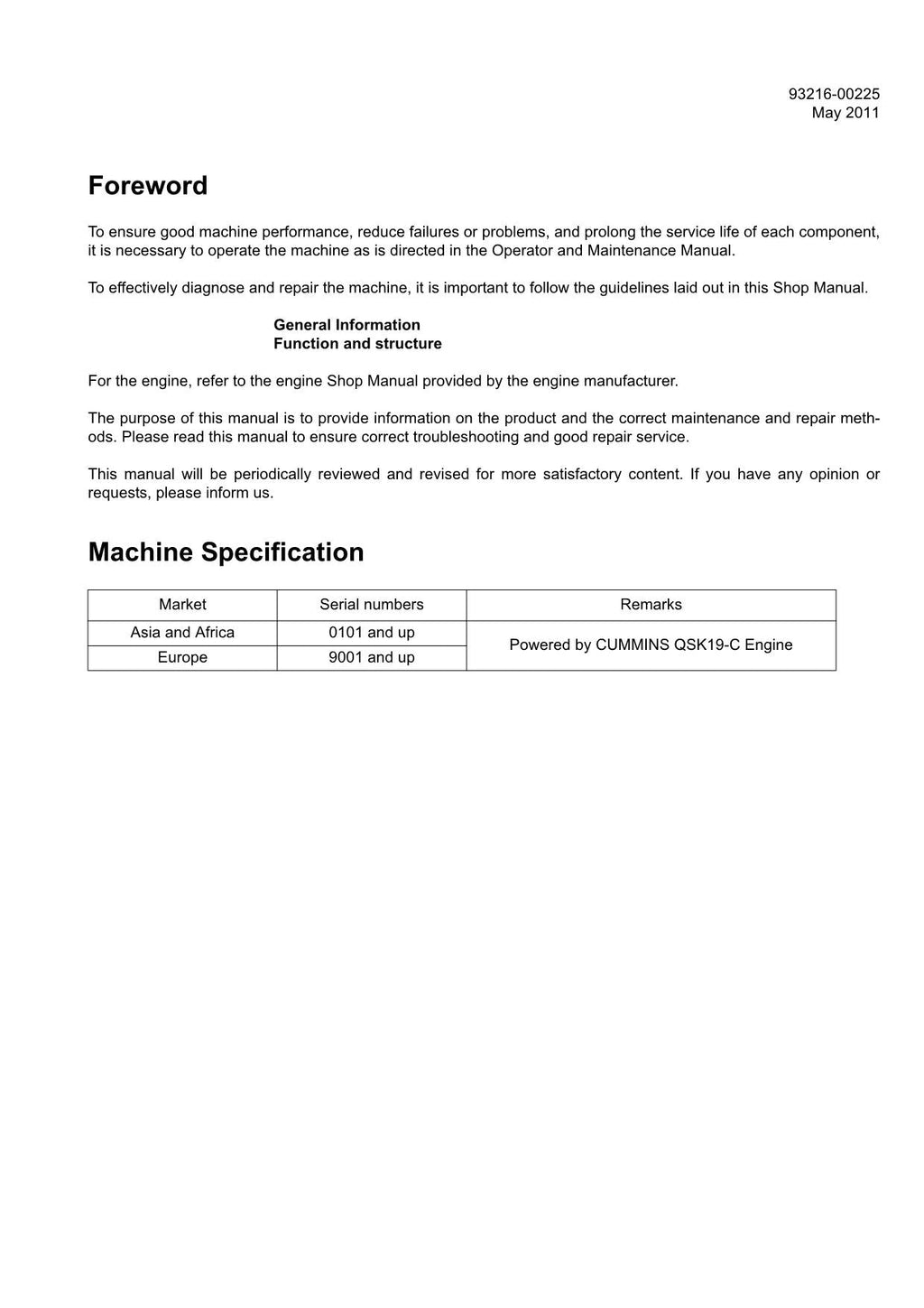 Hitachi ZW550-G Wheel Loader Technical Manual Operational Principle