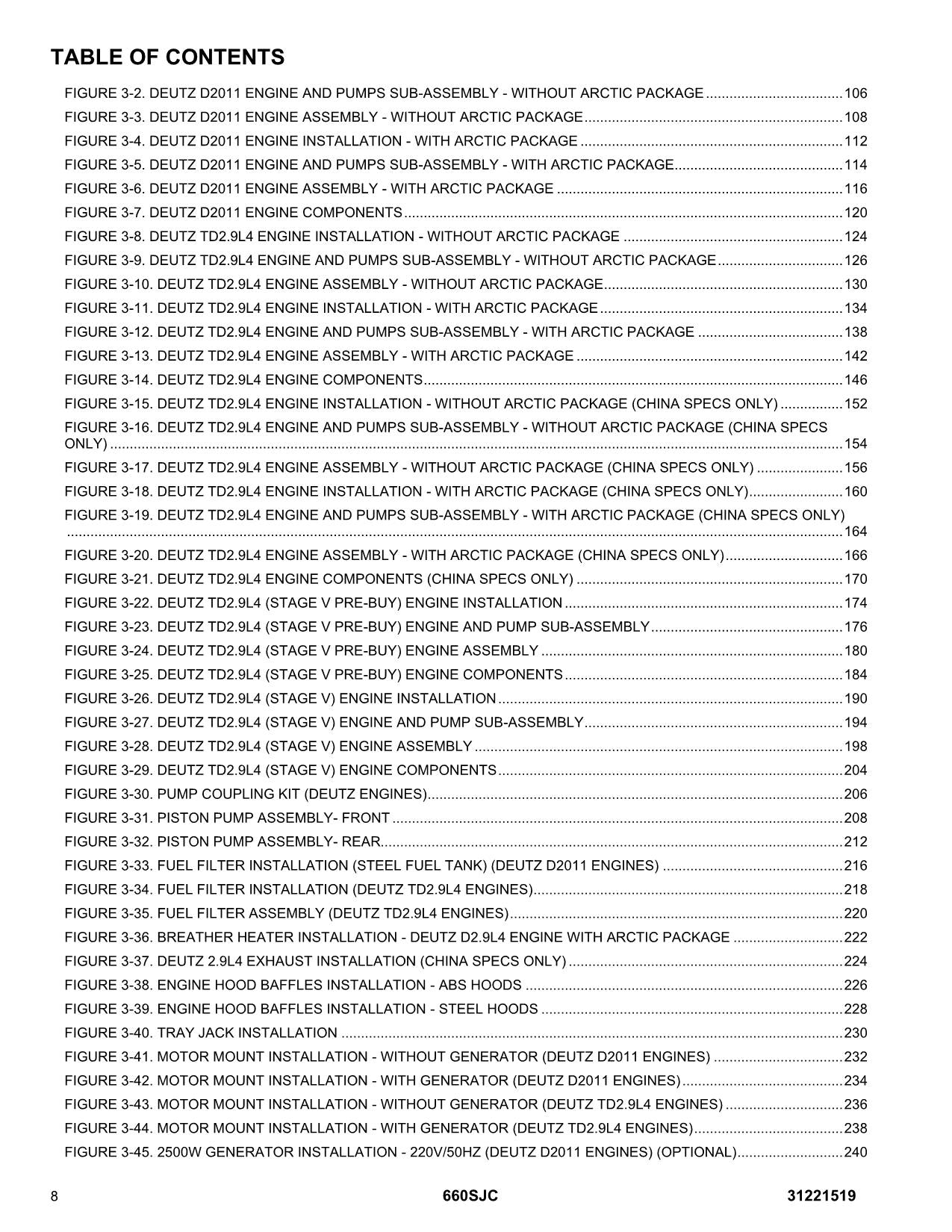 JLG 660SJC Boom Lift Parts Catalog Manual