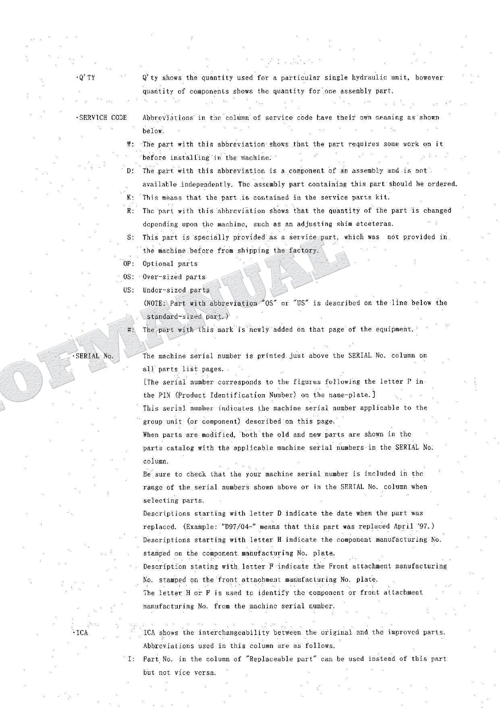 HITACHI EX60-5 EX60LC-5 EX80-5 Equip Component Excavator Parts Catalog Manual