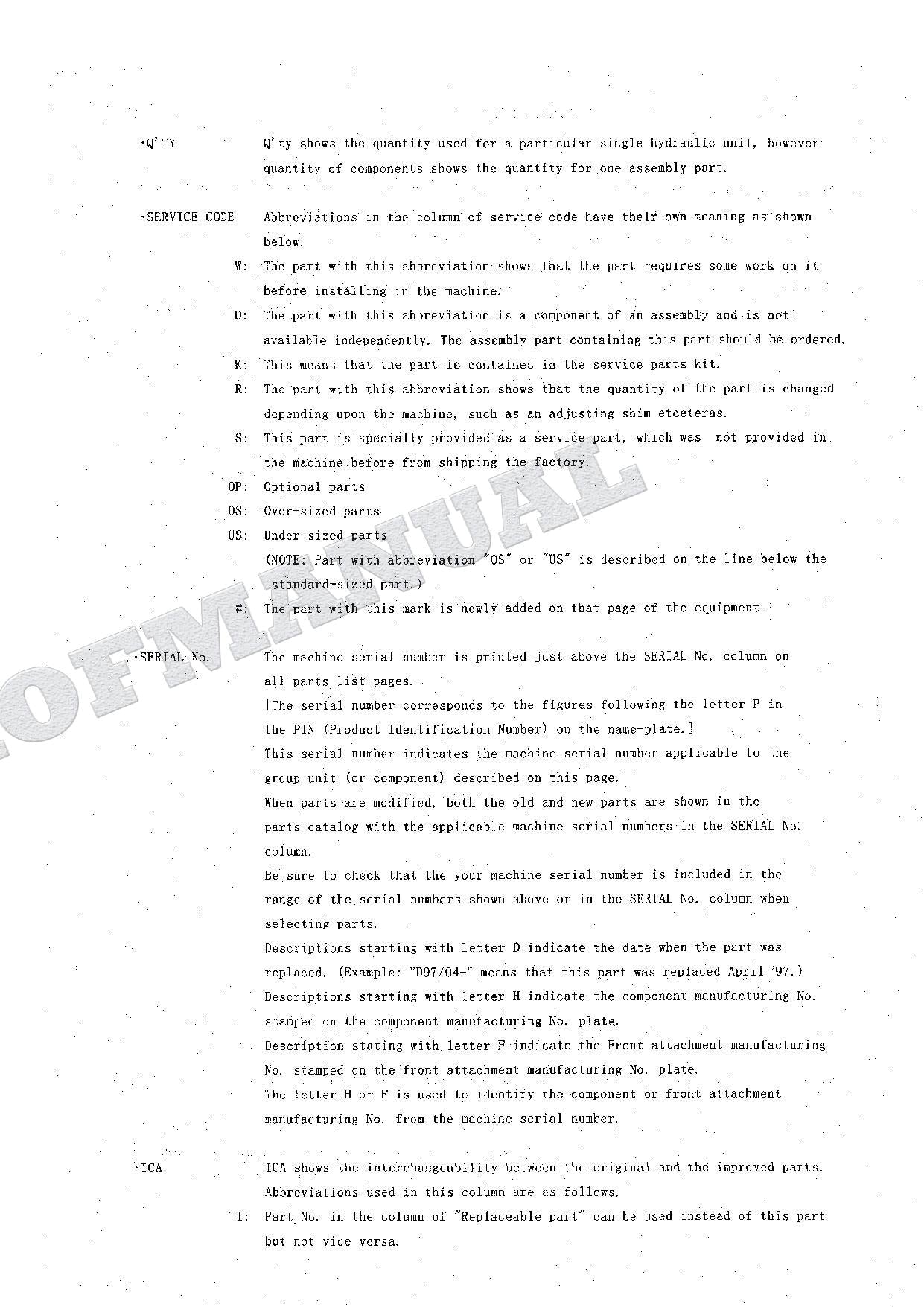 HITACHI EX60-5 EX60LC-5 EX80-5 Equip Component Excavator Parts Catalog Manual