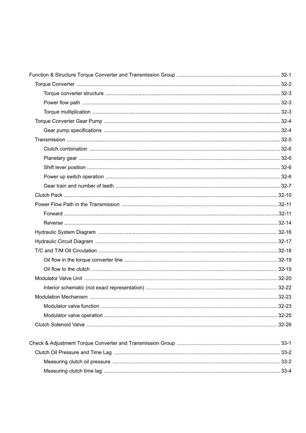 Hitachi ZW550-G Wheel Loader Technical Manual Operational Principle