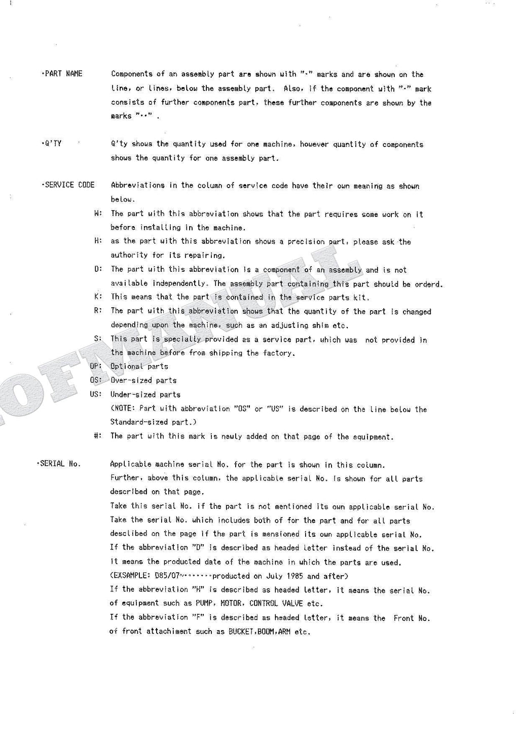 HITACHI UH035-7 Excavator Parts Catalog Manual P119-1-2