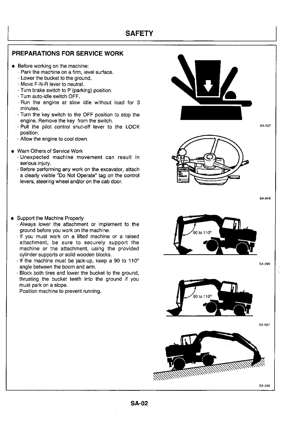 HITACHI EX100WD-3 EX100WD-3C Excavator Service Manual