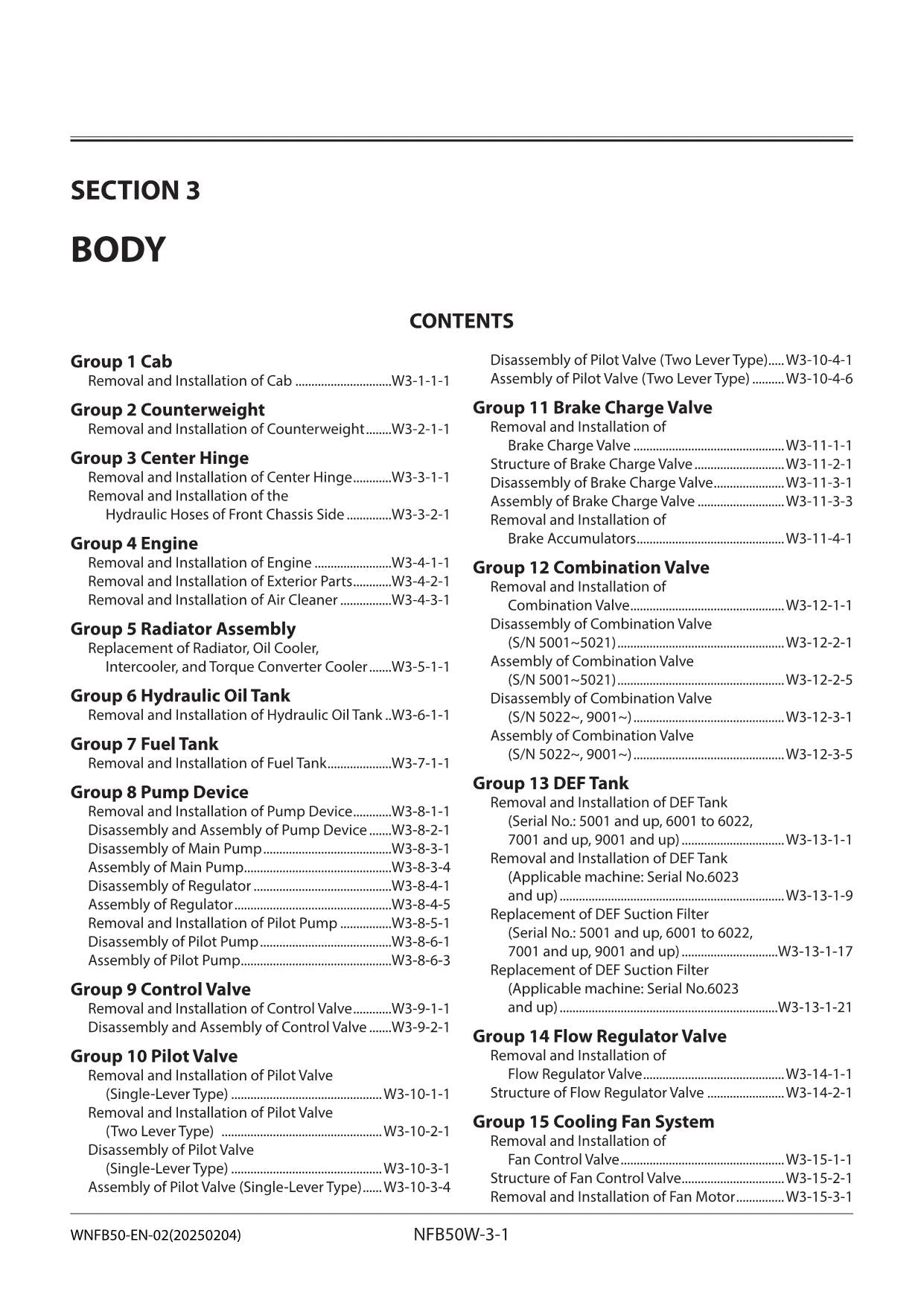 Hitachi ZW310-6 Wheel Loader Workshop Manual