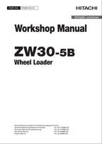 Hitachi ZW30-5B Wheel Loader Workshop Manual