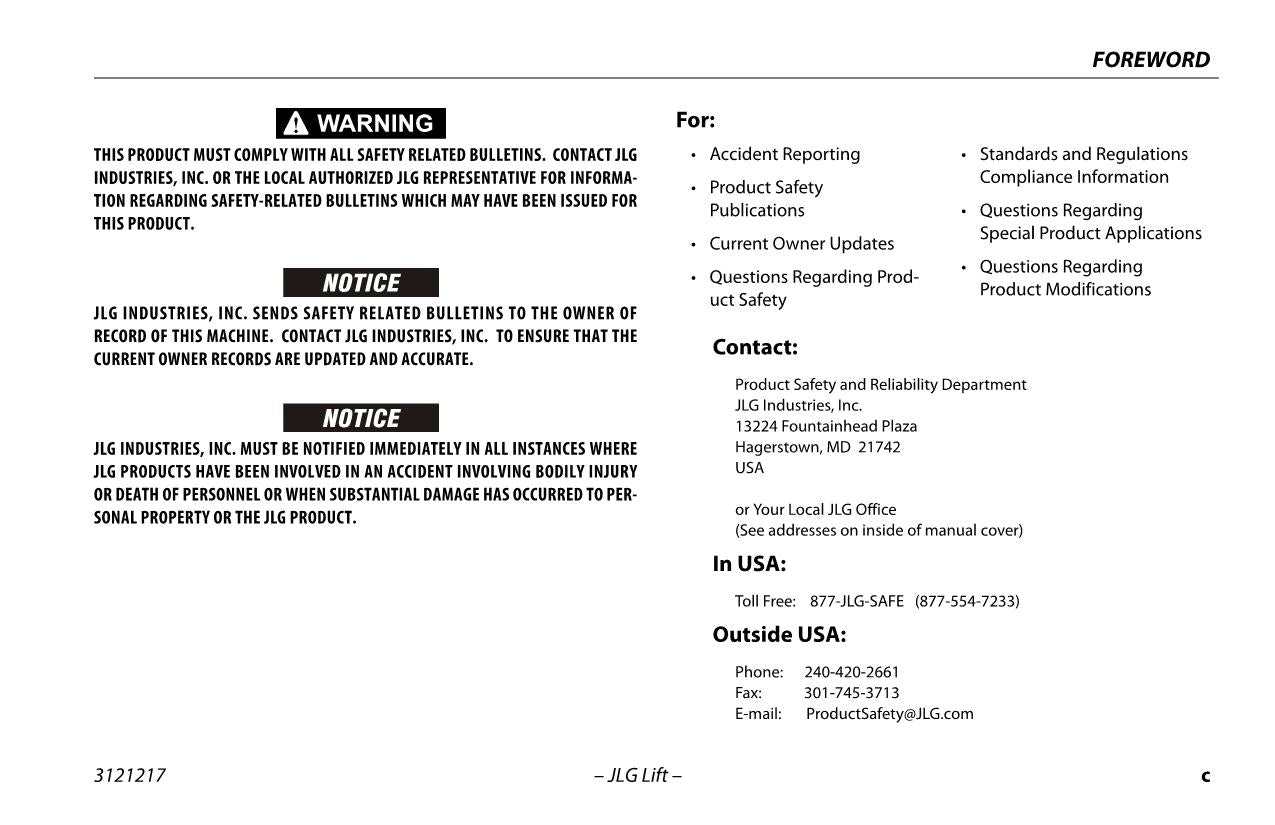 Manual del operador de plataformas elevadoras JLG E600 E600J E600JP M600 M600J M600JP 3121217