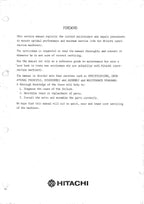 HITACHI UH041 Excavator Service Manual