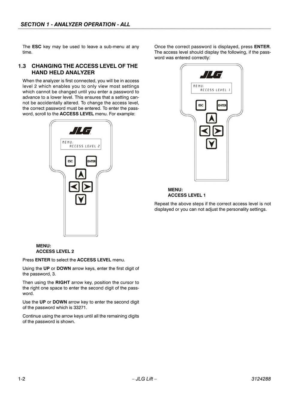 JLG LSS Supplement Scissor Lift Operation Parts Service Manual