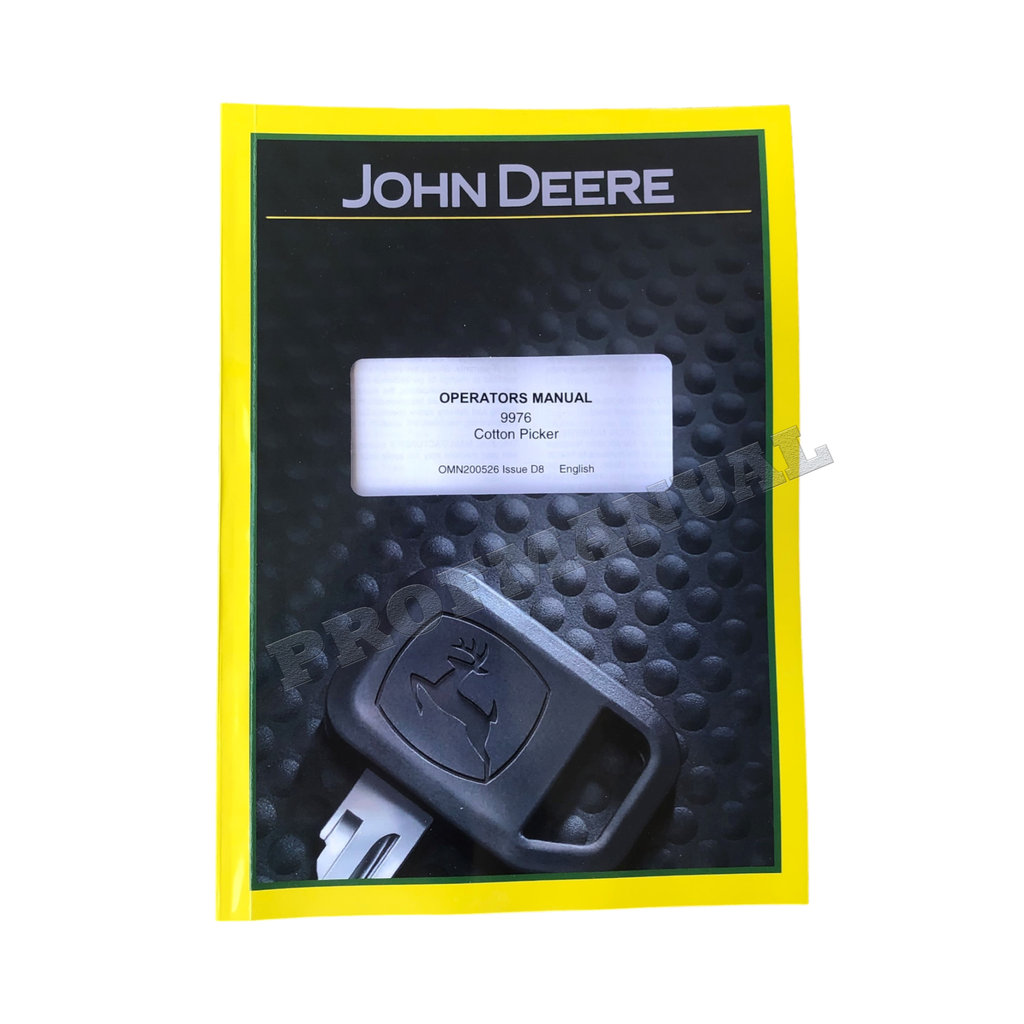 JOHN DEERE 9976 MANUAL DEL OPERADOR DE LA RECOLECTORA DE ALGODÓN N.° 1