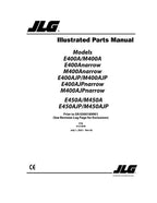 JLG E400A E400AJP E400AJPnarrow E400Anarrow E450A Boom Lift Parts Catalog Manual