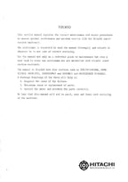 HITACHI UH051 Excavator Service Manual