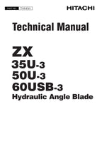 Hitachi ZX35U-5NZX50U-5NZX60USB-5N Angle Blade Service manual T1YA-E-01