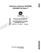 John Deere XUV560E XUV560E S4 cocodrilo Manual del Operador Español SN 010001-