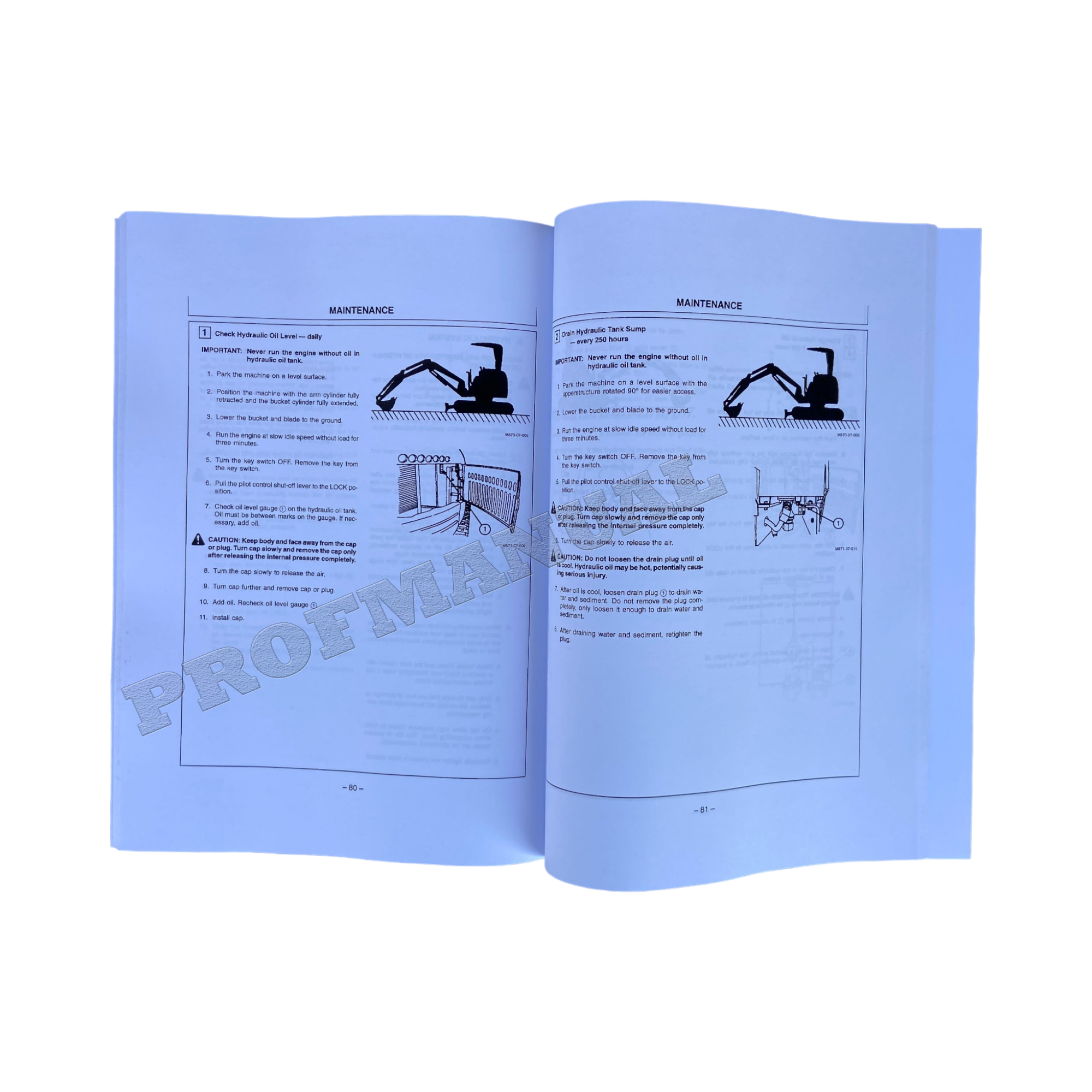 HITACHI EX40U EX50U EXCAVATOR OPERATORS MANUAL