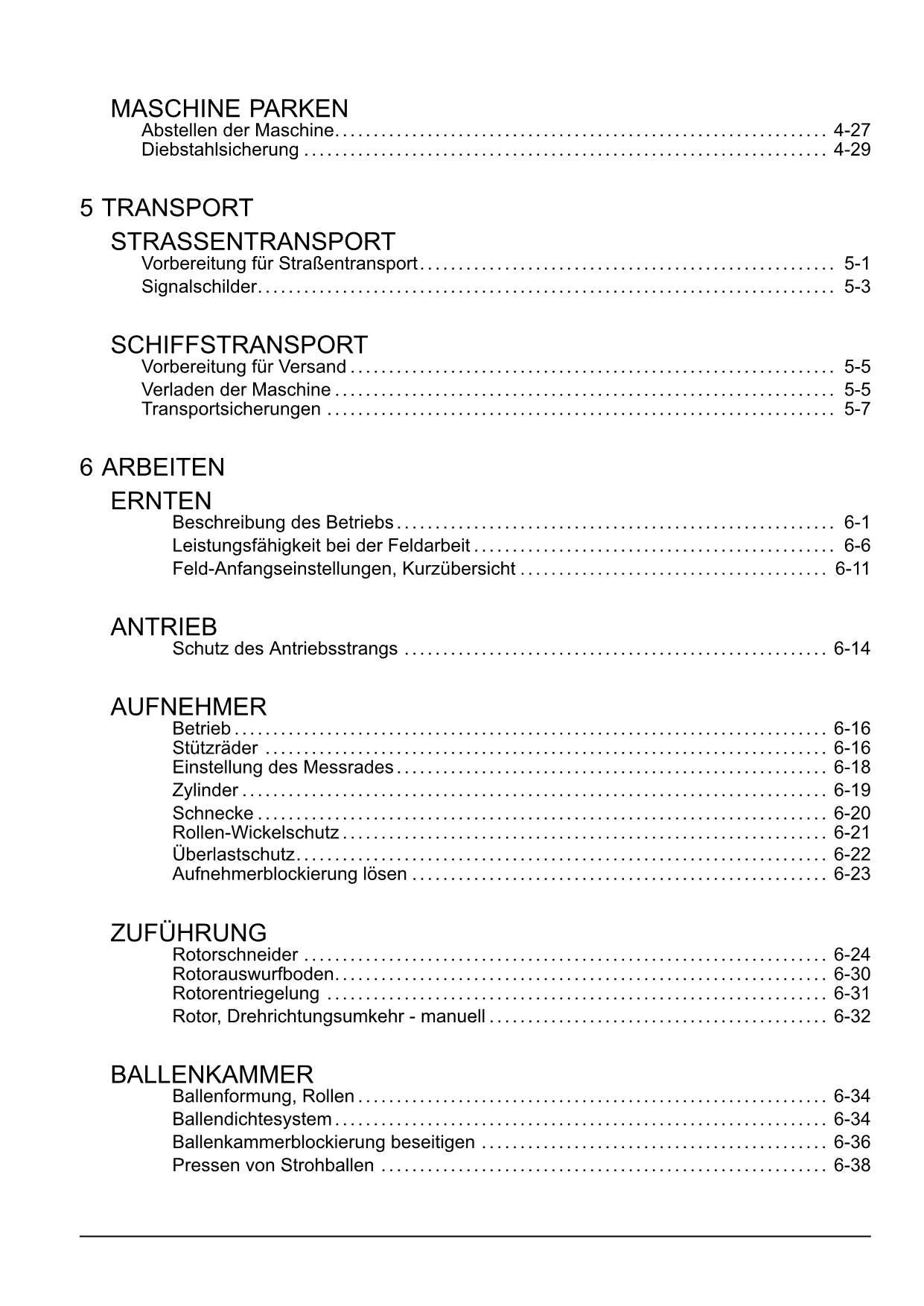 New Holland Roll Baler 125 Combi Rundballenpresse Betriebsanleitung