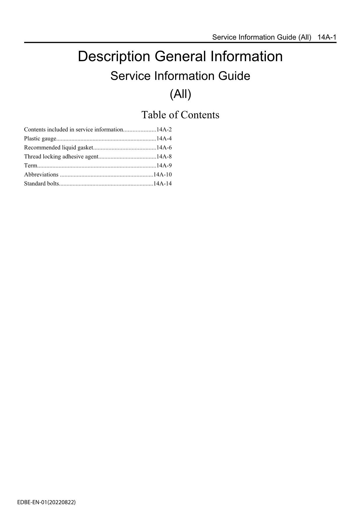 HITACHI 4JJ1 Interim Tier 4 Compatible Engine Technical Service Manual