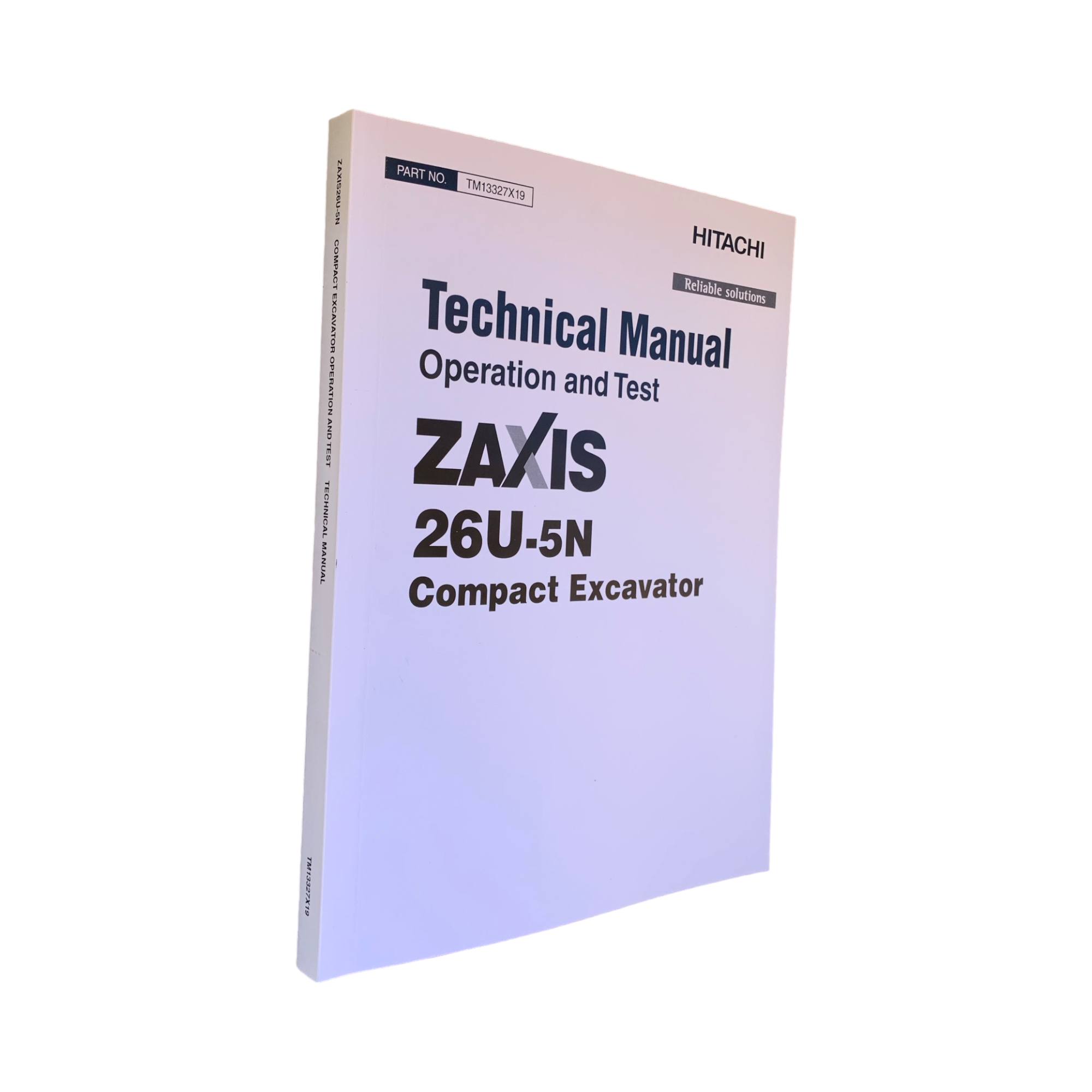 HITACHI ZAXIS26U-5N EXCAVATOR OPERATION TEST SERVICE MANUAL