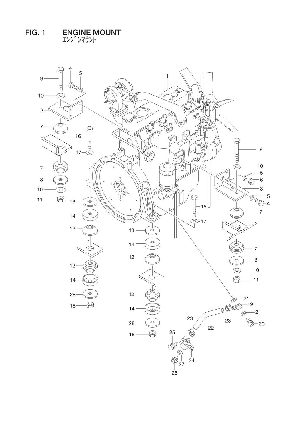 Hitachi LX70-7 Wheel Loader Parts Catalog Manual SN 002101-up