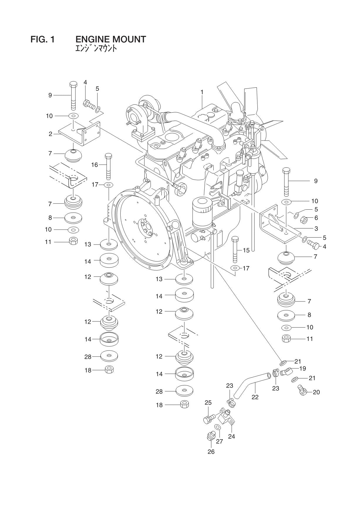 Hitachi LX70-7 Wheel Loader Parts Catalog Manual SN 002101-up