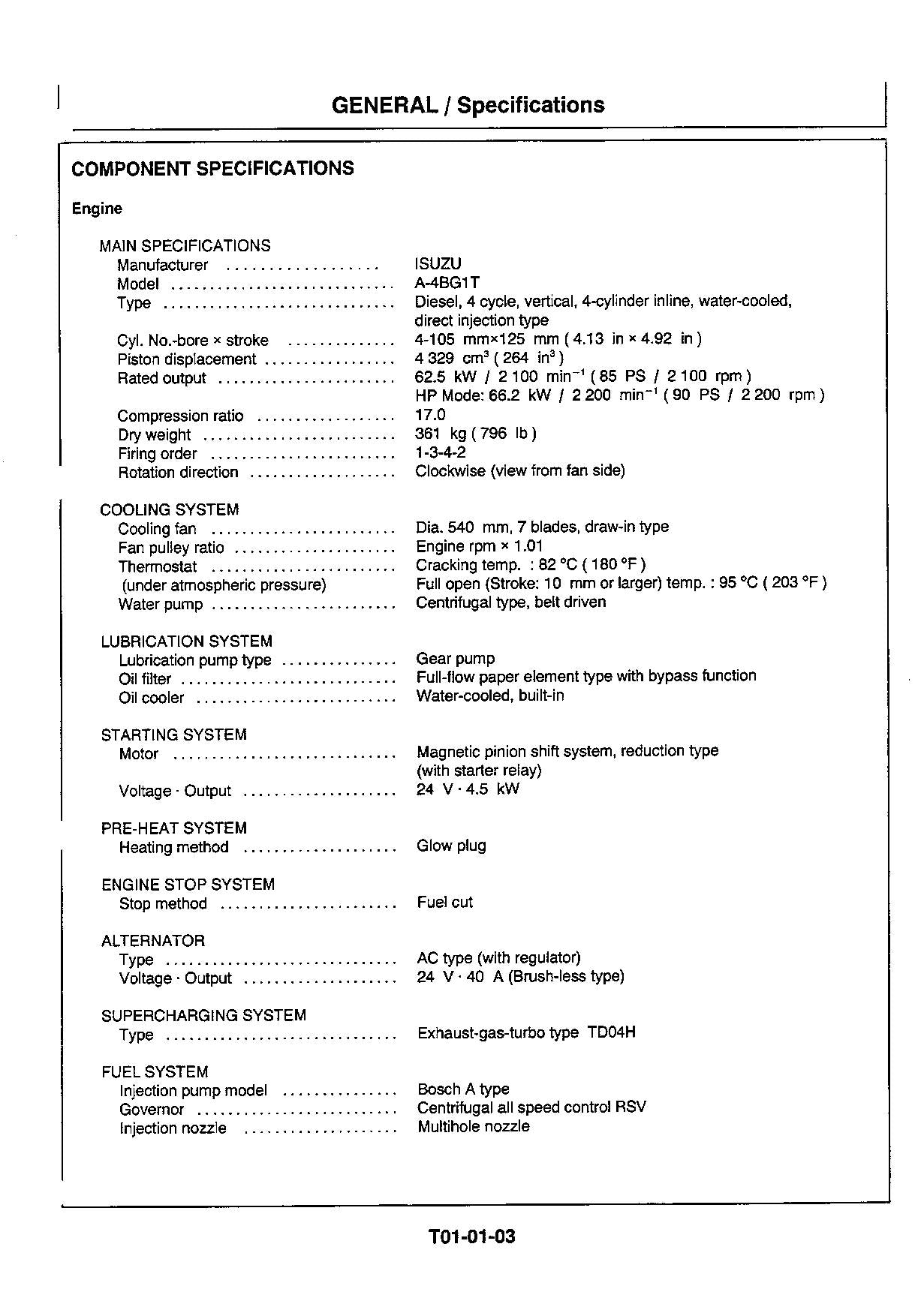 HITACHI EX120-5 Excavator Operational Principle Technical Manual