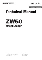 Hitachi ZW50 Wheel Loader Technical Manual