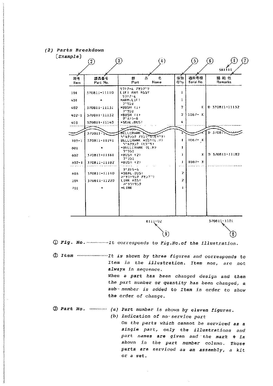 Hitachi FL150-1 Wheel Loader Parts Catalog Manual SN all 353991-00106