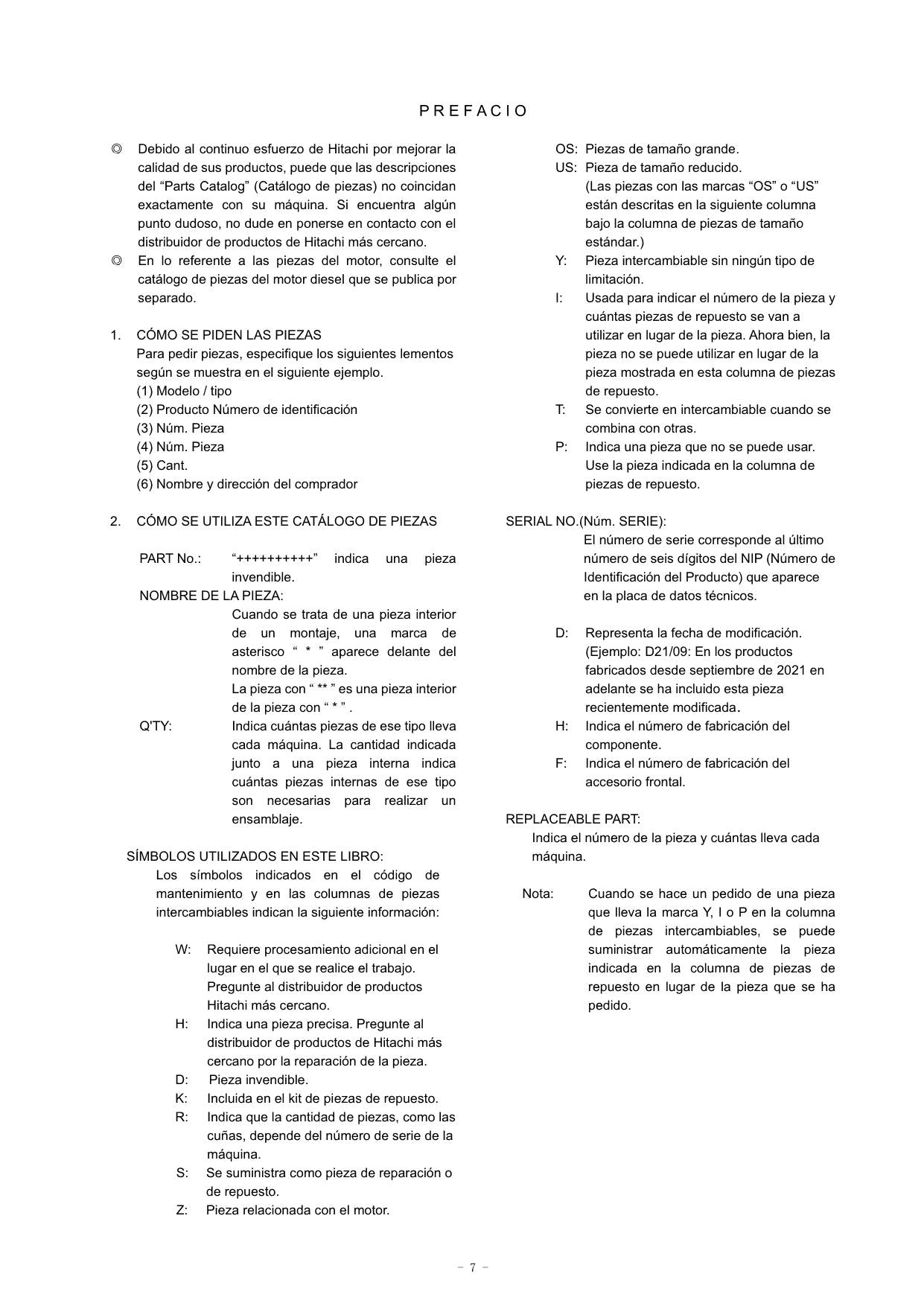 Hitachi ZW80-5B General Export Wheel Loader Parts Catalog Manual SN 020001-up