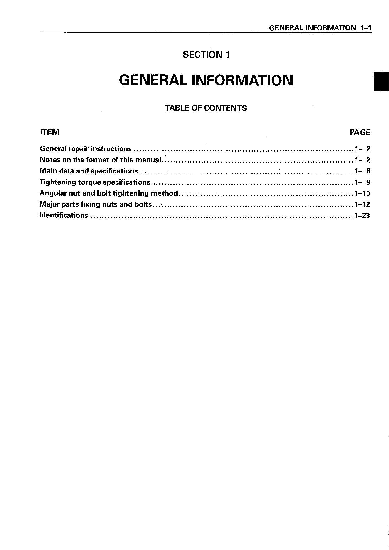Hitachi 4BG1 6BG1 Wheel Loader Engine Manual