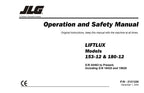 LIFTLUX 153-12 180-12 Scissor Lift Maintenance Operators Manual 3121336