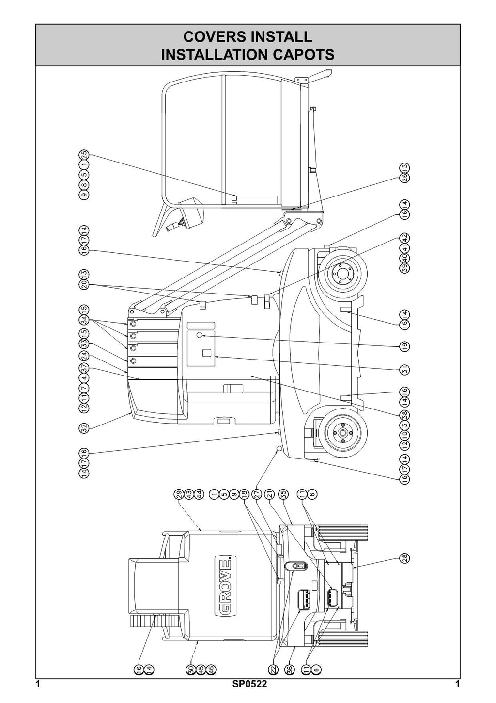 TOUCAN V2642E Vertical Lift Parts Catalog Manual Multi language