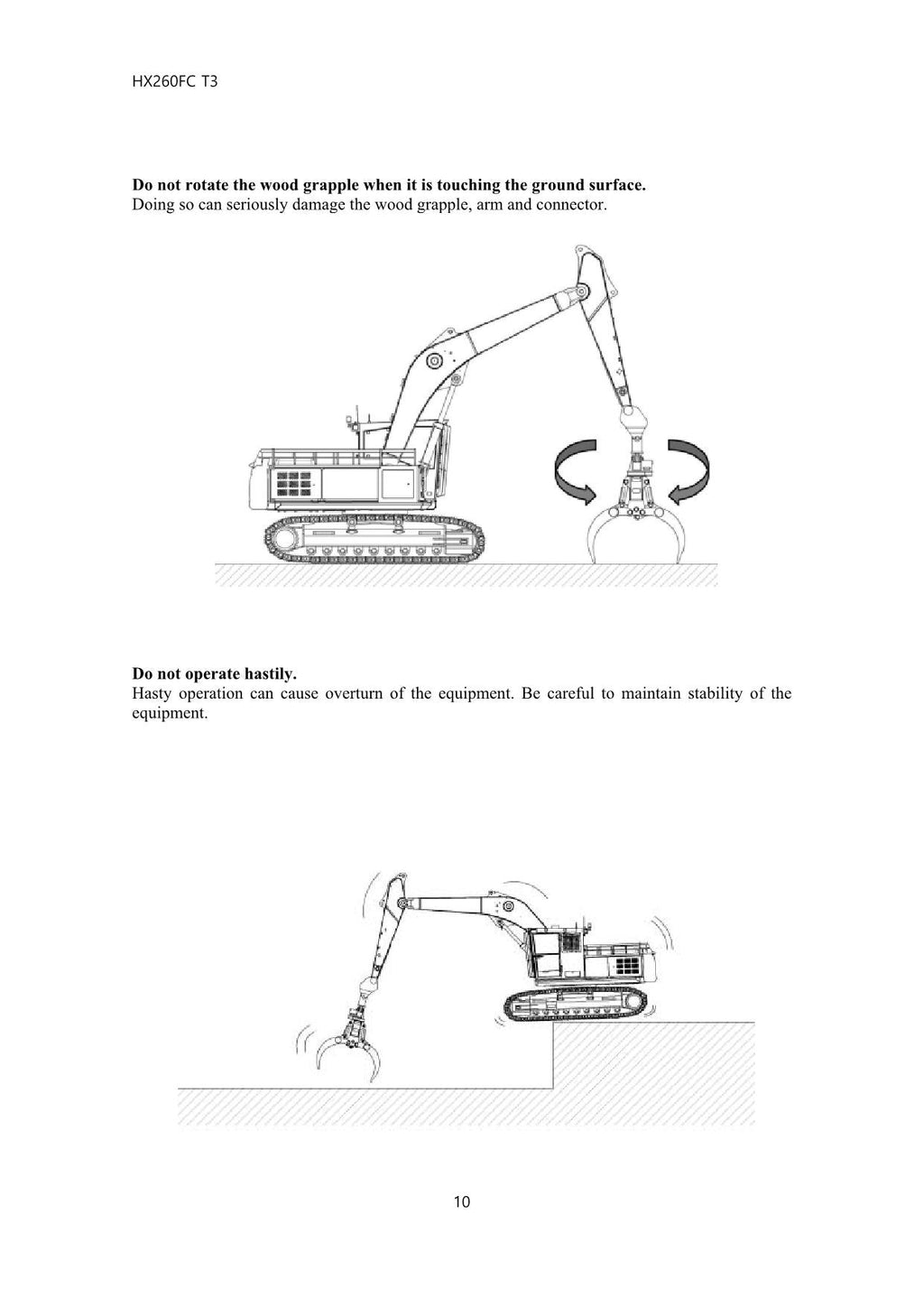 Hyundai HX260FC T3 CRAWLER EXCAVATOR Operators Maintenance Manual