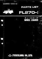 Hitachi FL270-1 Wheel Loader Parts Catalog Manual SN all
