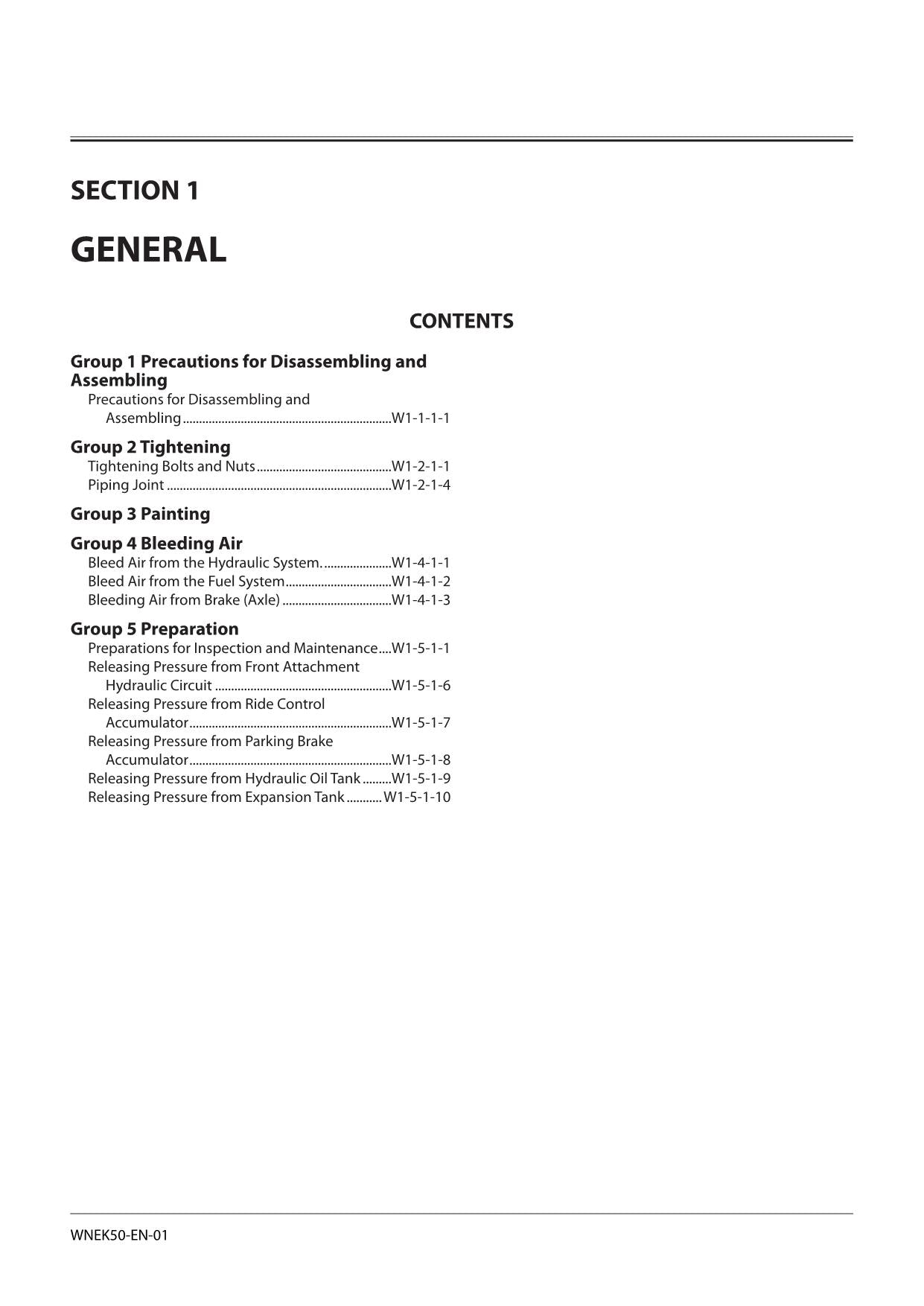 Hitachi ZW220-6 Wheel Loader Workshop Manual