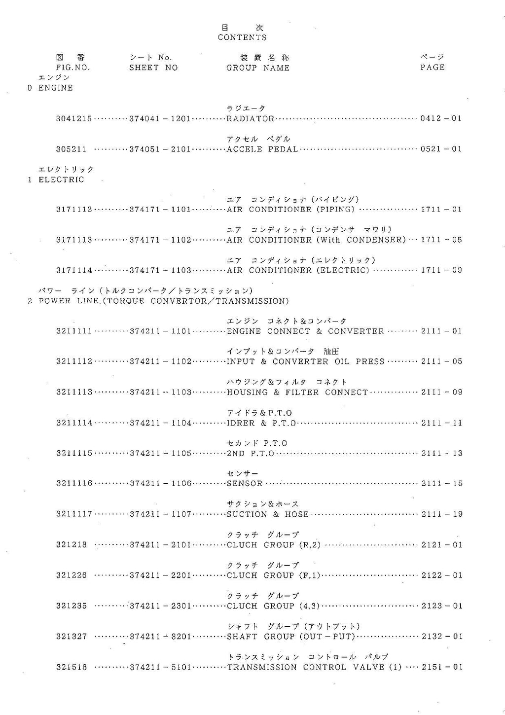 Hitachi FL335 Wheel Loader Equipment Component Parts Catalog Manual