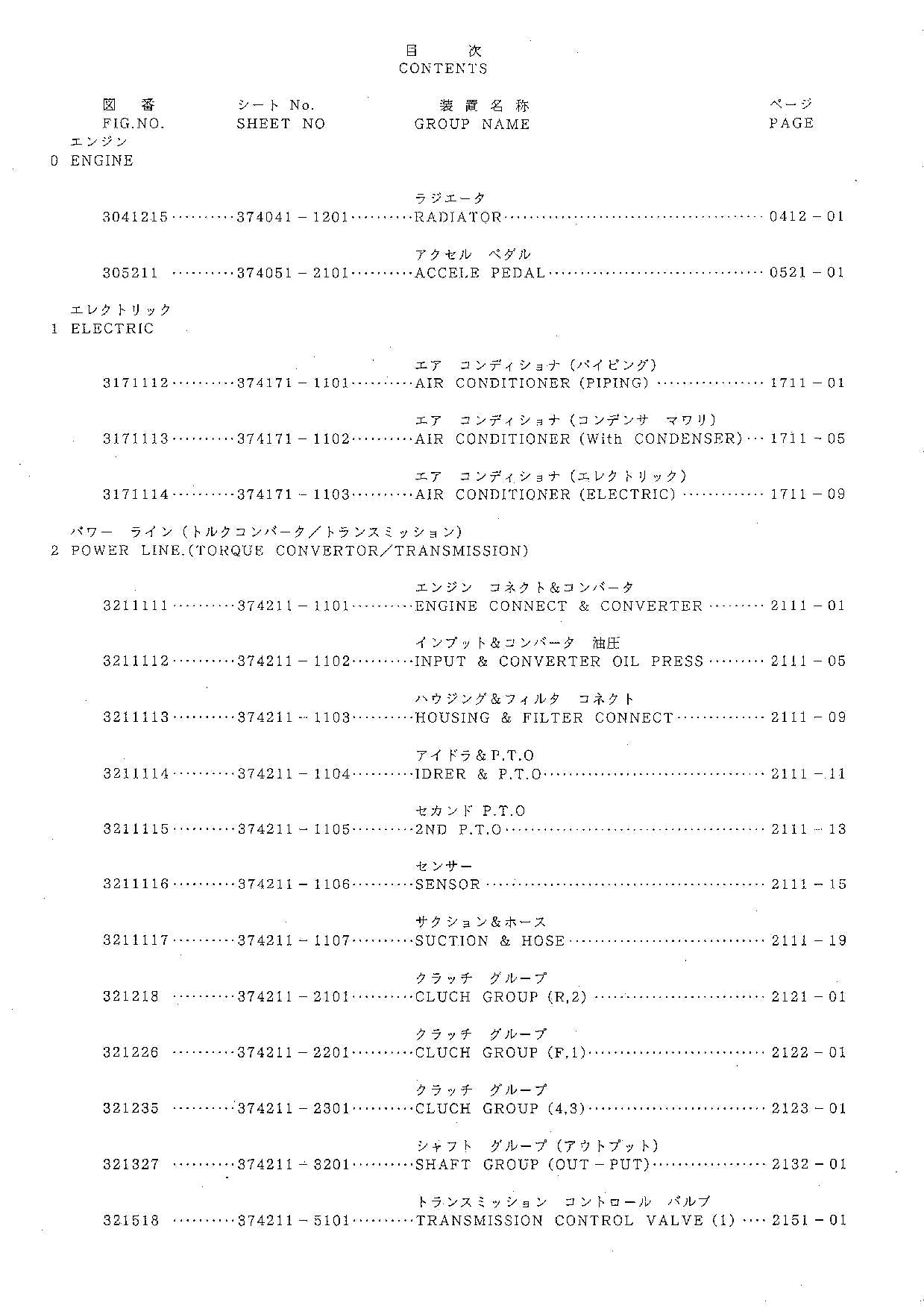 Hitachi FL335 Wheel Loader Equipment Component Parts Catalog Manual