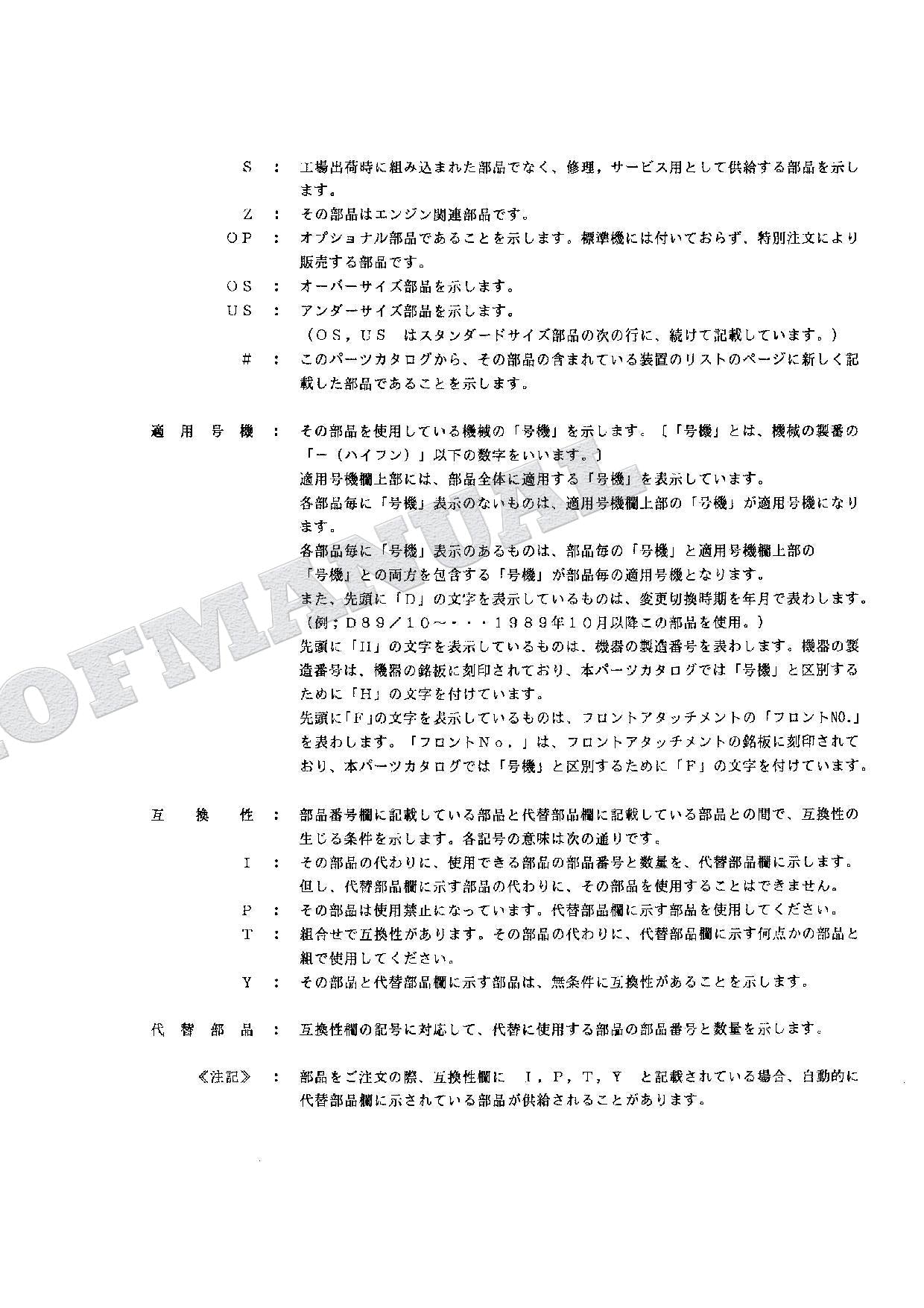 HITACHI EX90 Excavator Parts Catalog Manual