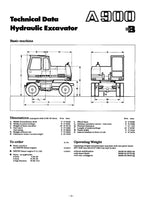 Liebherr A900 B Excavator  Operators manual