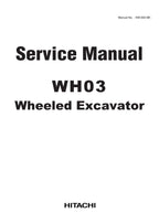 HITACHI WH03 Excavator Service Manual