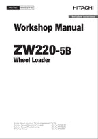 Hitachi ZW220-5B Wheel Loader Workshop Manual