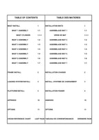 TOUCAN P30 Vertical Lift Parts Catalog Manual 36437-36464 Multi language