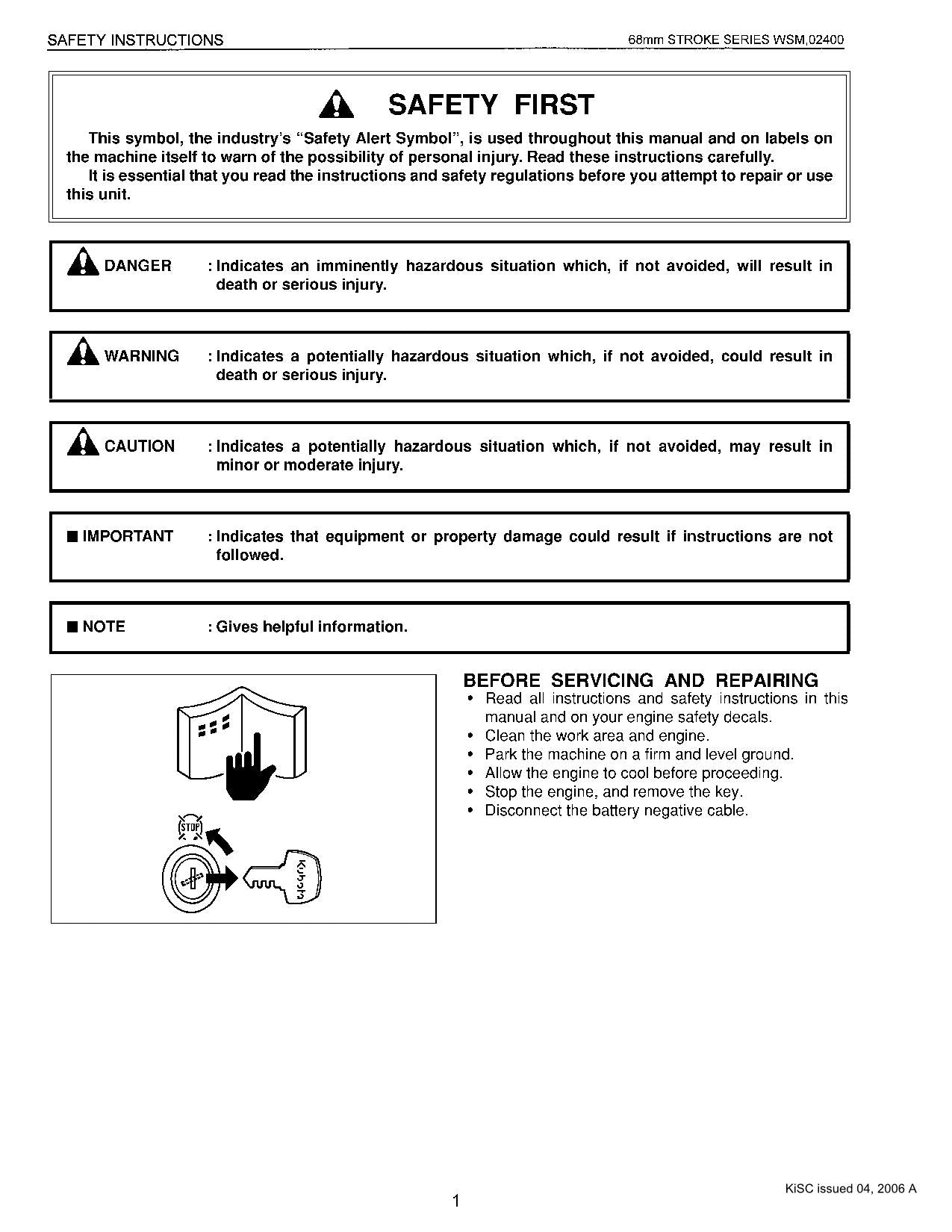 Hitachi HX64B-2 EX8-2B 68mm stroke series Engine Service manual