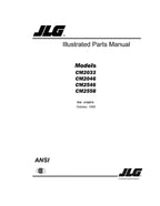 JLG CM2033 CM2046 CM2546 CM2558 Scissor Lift Parts Catalog Service Manual