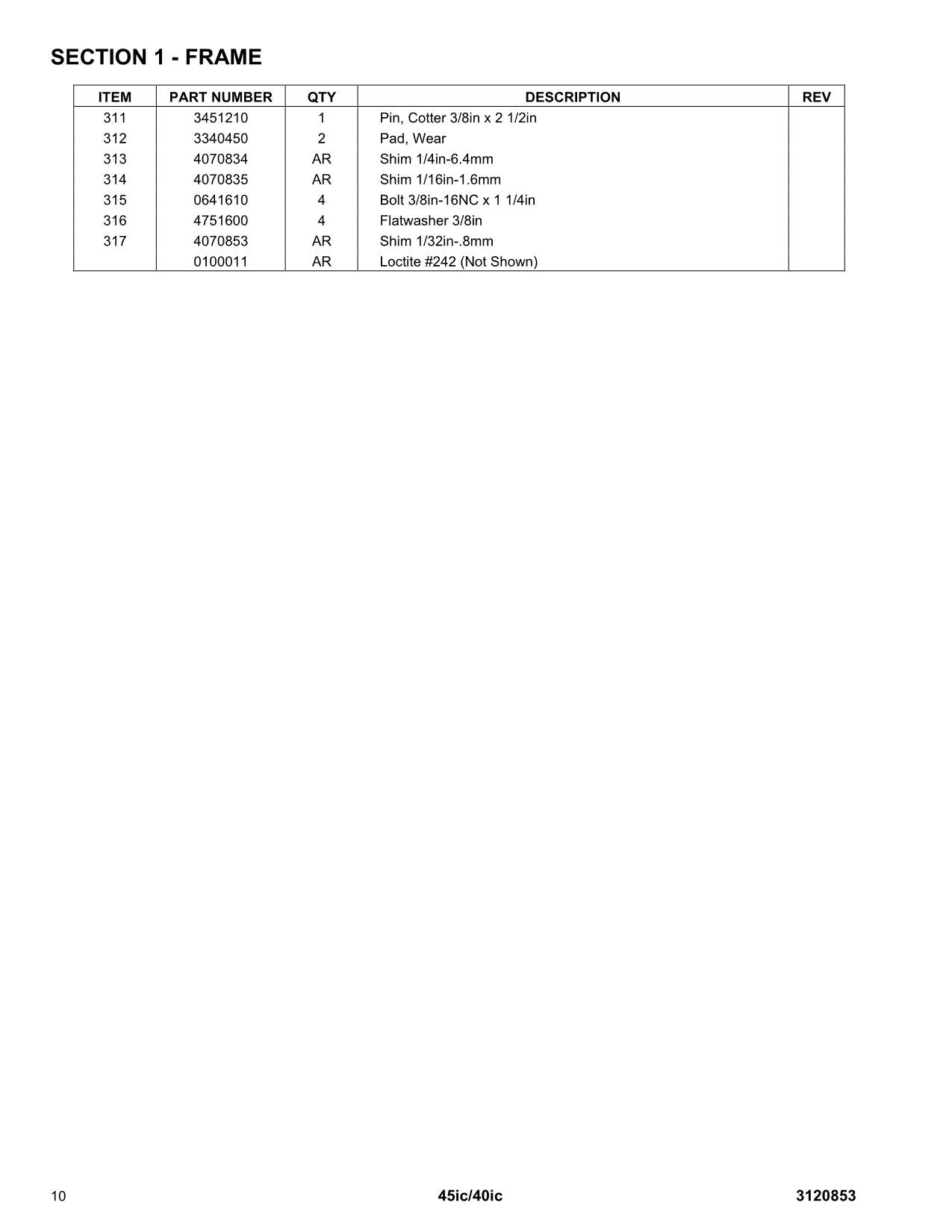 Catálogo de piezas de elevadores de pluma JLG 40ic 45ic Manual en copia impresa
